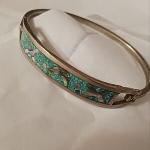 Vintage Silver and Turquoise Bracelet